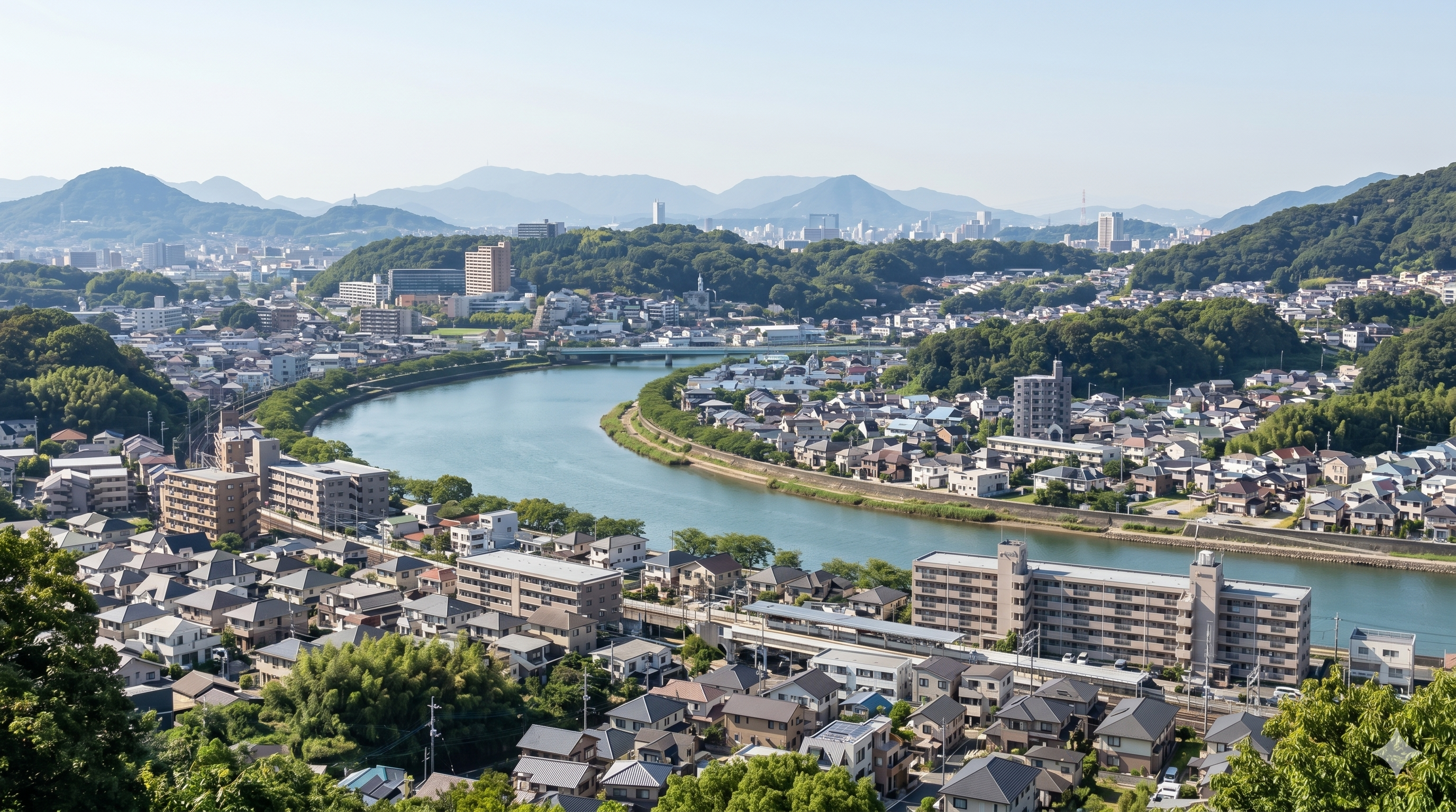 牛田・戸坂エリアの住宅街への代車配送