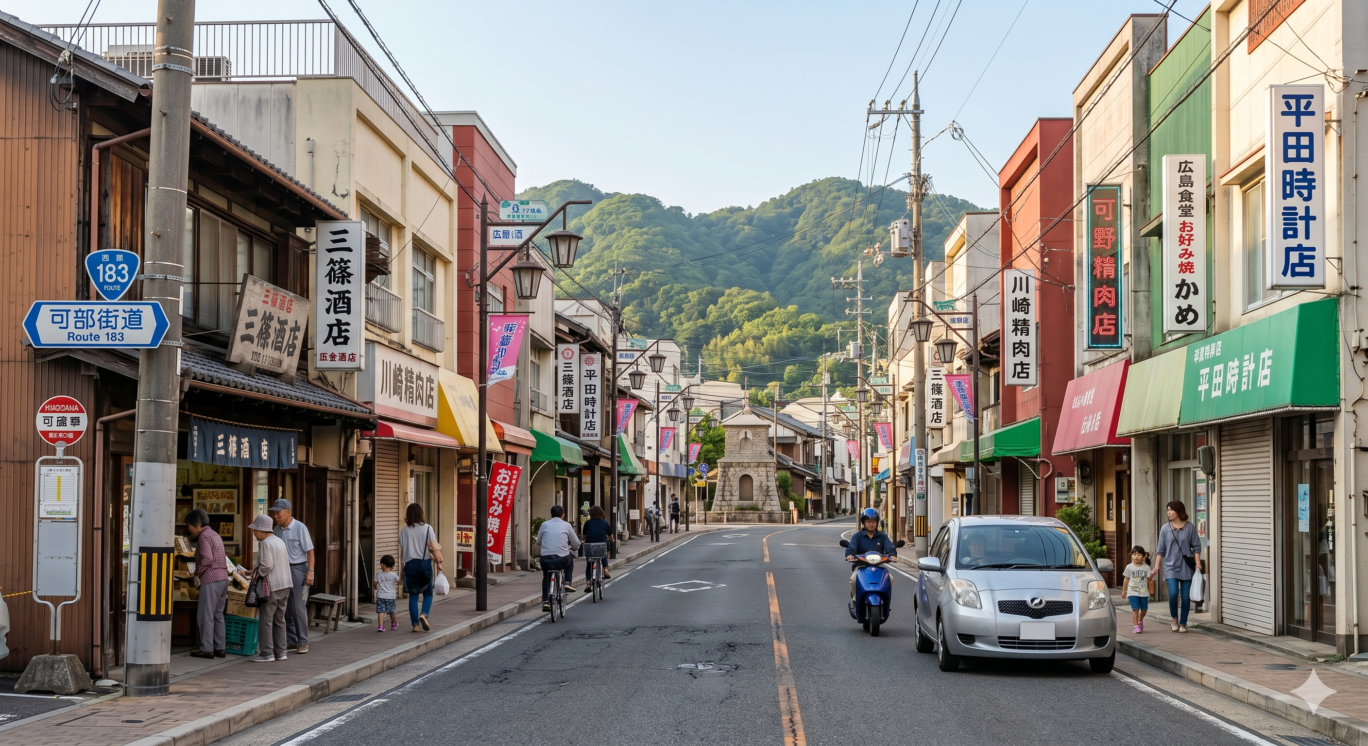 三篠・可部街道沿い