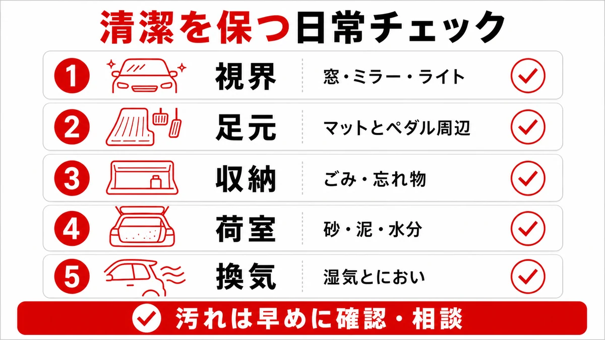 清潔を保つ日常ルール