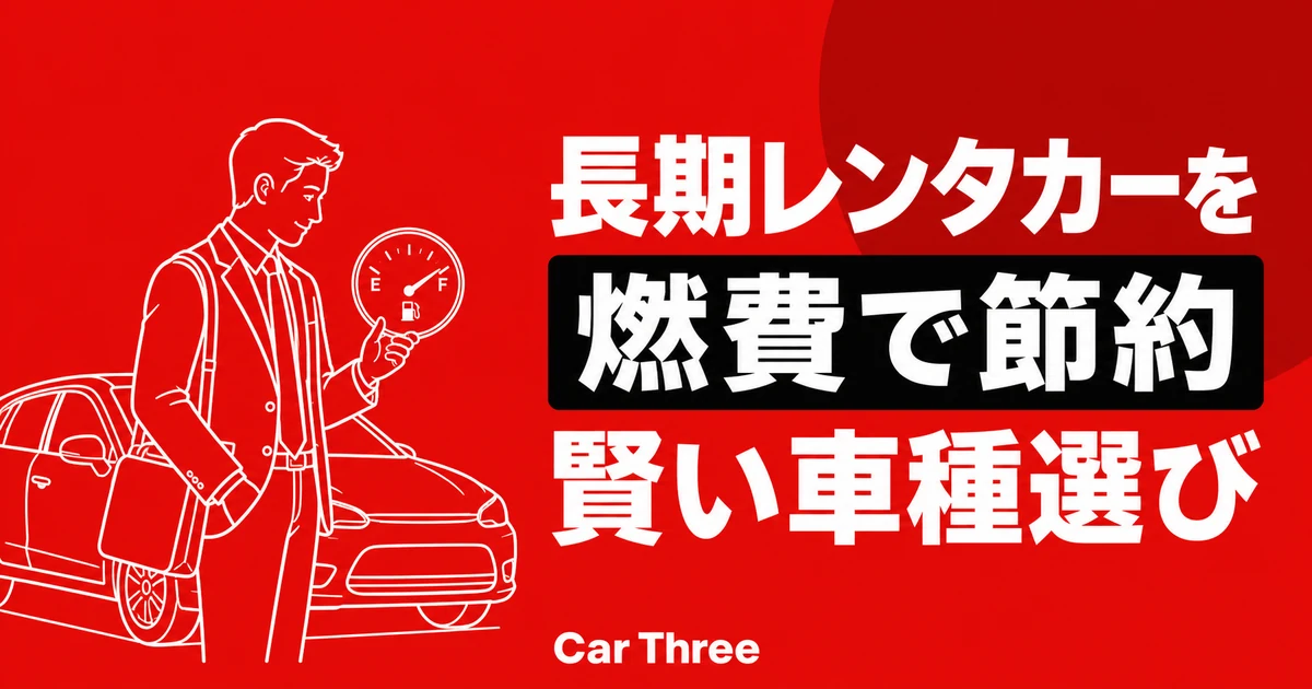 長期レンタカーで賢く節約！燃費重視の車種選びポイント