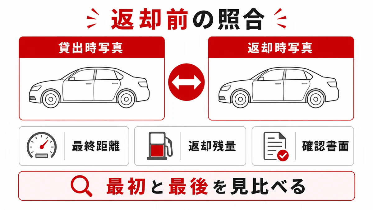 返却前の照合